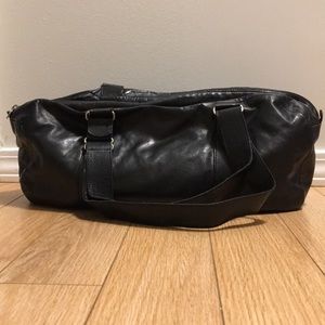 Vintage M0851 Black Italian Calfskin Tennis Bag